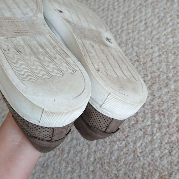 To Boot New York Racer Gray Perforated Suede Slip-On Sneaker SIZE 11 - Picture 15 of 15